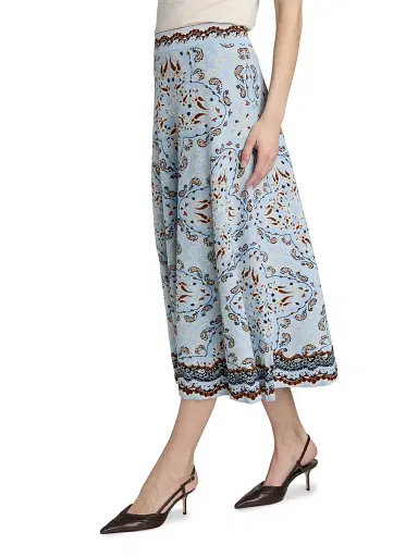 Cara Cara Women's Sandrine Paisley A-Line Midi-Skirt | Thumbnail 4 Cara Cara Women's Sandrine Paisley A-Line Midi-Skirt | Thumbnail 4