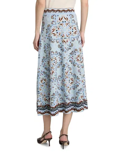 Cara Cara Women's Sandrine Paisley A-Line Midi-Skirt | Thumbnail 5 Cara Cara Women's Sandrine Paisley A-Line Midi-Skirt | Thumbnail 5