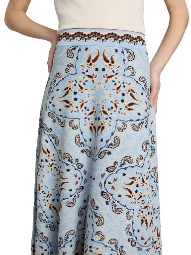Cara Cara Women's Sandrine Paisley A-Line Midi-Skirt - Paisley Scarf - Size XL | Thumbnail 6