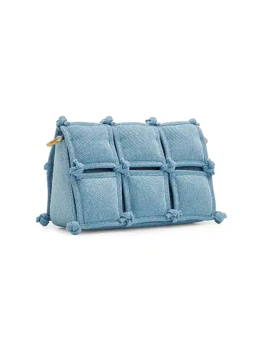 Cult Gaia Women's Puff Denim Crossbody Bag | Thumbnail 3 Cult Gaia Women's Puff Denim Crossbody Bag | Thumbnail 3
