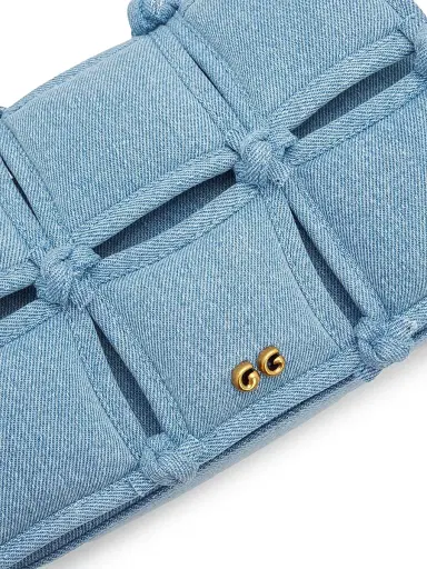 Cult Gaia Women's Puff Denim Crossbody Bag | Thumbnail 6 Cult Gaia Women's Puff Denim Crossbody Bag | Thumbnail 6