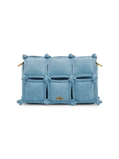Cult Gaia Women's Puff Denim Crossbody Bag | Thumbnail 1 Cult Gaia Women's Puff Denim Crossbody Bag | Thumbnail 1