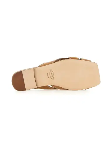 Tod's Women's Cavillon Crisscross Leather Flat Sandals | Thumbnail 5 Tod's Women's Cavillon Crisscross Leather Flat Sandals | Thumbnail 5