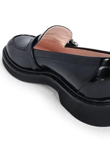 Roger Vivier Women's Viv Rangers Strass 25MM Patent Leather Loafers - Black - Size 12 | Thumbnail 7 Roger Vivier Women's Viv Rangers Strass 25MM Patent Leather Loafers - Black - Size 12 | Thumbnail 7