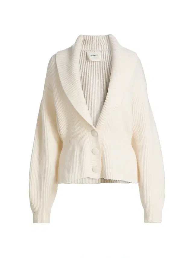Women's Alessandra Ribbed Cashmere Cardigan Jacket - Cream