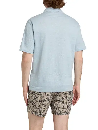 Saks Fifth Avenue Men's COLLECTION Linen Short-Sleeve Shirt - Light Blue - Size XXL | Thumbnail 5 Saks Fifth Avenue Men's COLLECTION Linen Short-Sleeve Shirt - Light Blue - Size XXL | Thumbnail 5