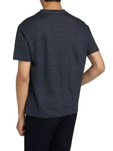 Saks Fifth Avenue Men's Linen Crewneck T-Shirt | Thumbnail 5 Saks Fifth Avenue Men's Linen Crewneck T-Shirt | Thumbnail 5