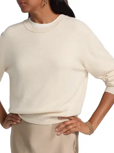Lisa Yang Women's Greer Cashmere Sweater - Oat | Thumbnail 6 Lisa Yang Women's Greer Cashmere Sweater - Oat | Thumbnail 6