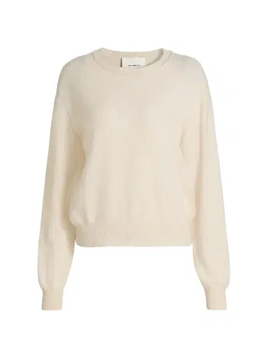 Lisa Yang Women's Greer Cashmere Sweater - Oat | Thumbnail 1 Lisa Yang Women's Greer Cashmere Sweater - Oat | Thumbnail 1
