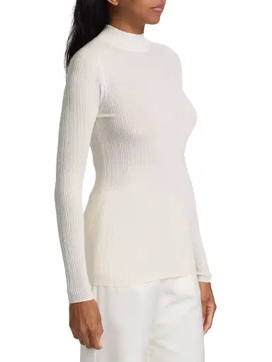 Lisa Yang Women's Davina Ribbed Cashmere Sweater | Thumbnail 4 Lisa Yang Women's Davina Ribbed Cashmere Sweater | Thumbnail 4