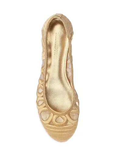 Bernardo 1946 Women's Costa Ballet Flats - Gold | Thumbnail 3