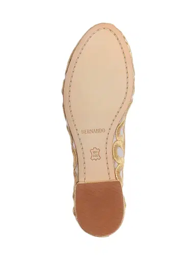 Bernardo 1946 Women's Costa Ballet Flats - Gold | Thumbnail 4