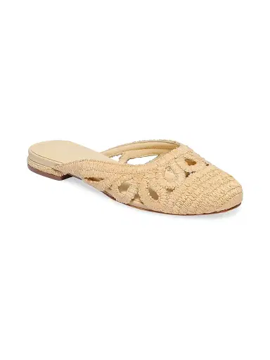 Bernardo 1946 Women's Cappadocia Raffia Mule Flats - Natural | Thumbnail 2