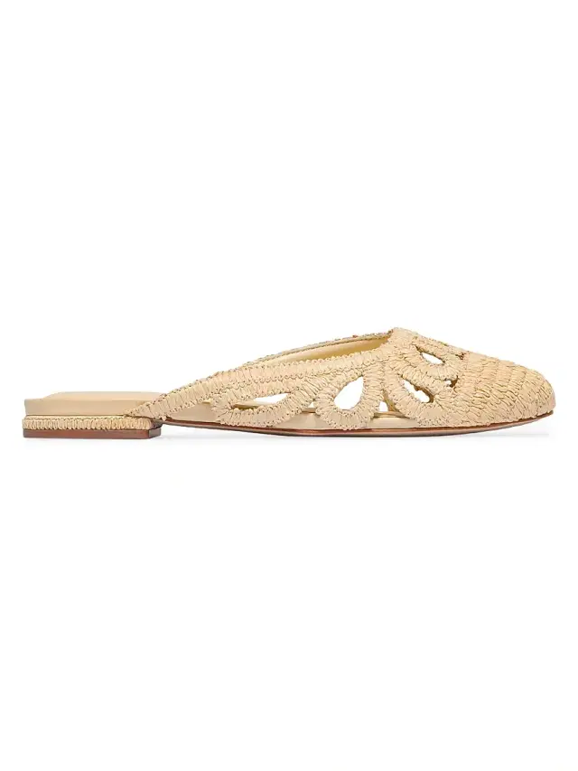 Bernardo 1946 Women's Cappadocia Raffia Mule Flats - Natural