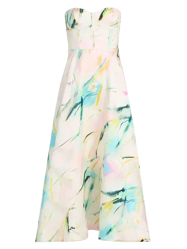 As It May Women's Mika Strapless Woven Midi-Dress