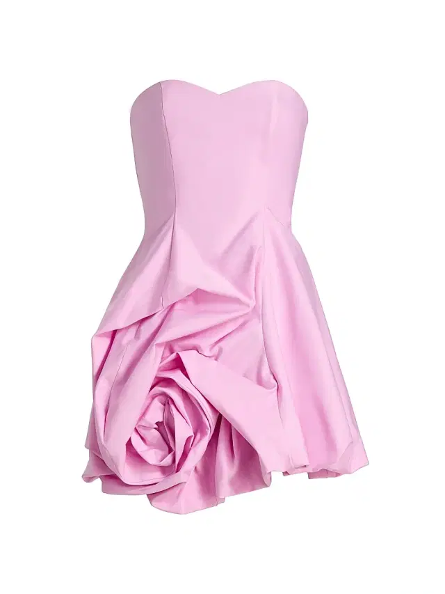 As It May Women's Rosalie Rosette Strapless Minidress