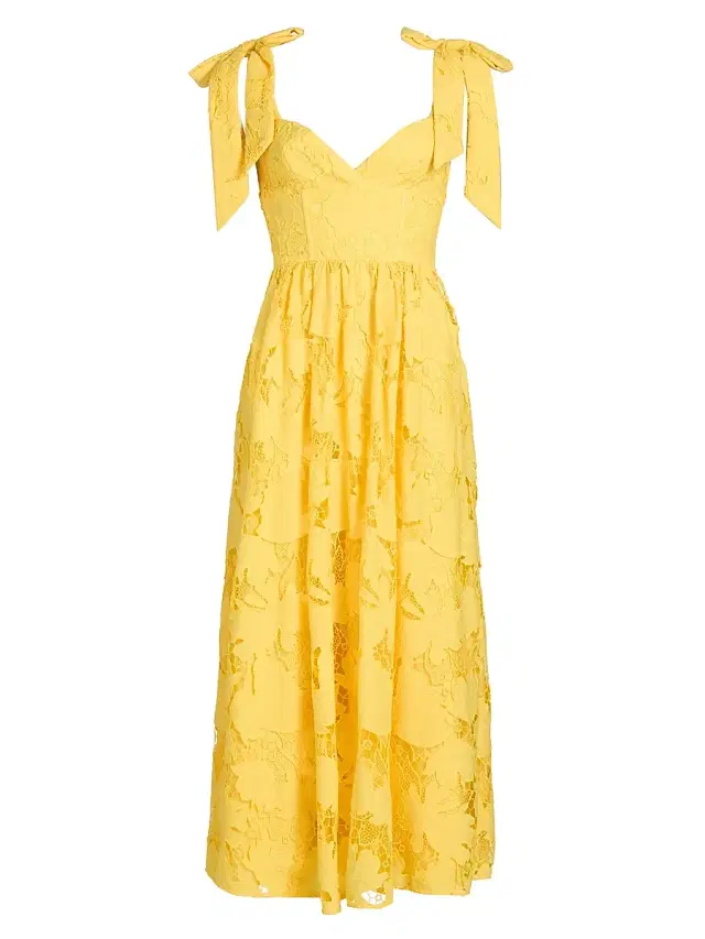 As It May Women's Juliette Sweetheart Woven Midi-Dress