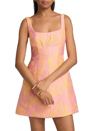 As It May Women's Amira Jacquard Minidress | Thumbnail 3