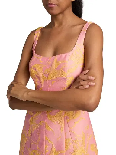 As It May Women's Amira Jacquard Minidress | Thumbnail 6