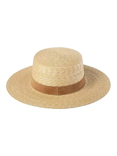 Lack of color Women's Spencer Boater Suede-Trim Straw Hat | Thumbnail 3