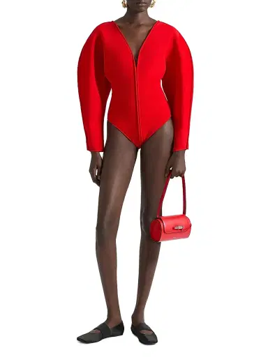 Givenchy Women's Pout Small Shoulder Bag in Leather - Deep Red | Thumbnail 2