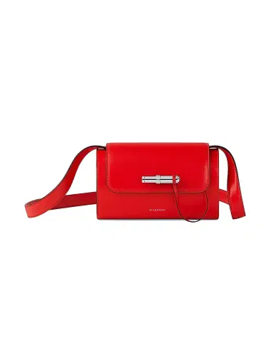 Givenchy Women's Pout Small Shoulder Bag in Leather - Deep Red | Thumbnail 1