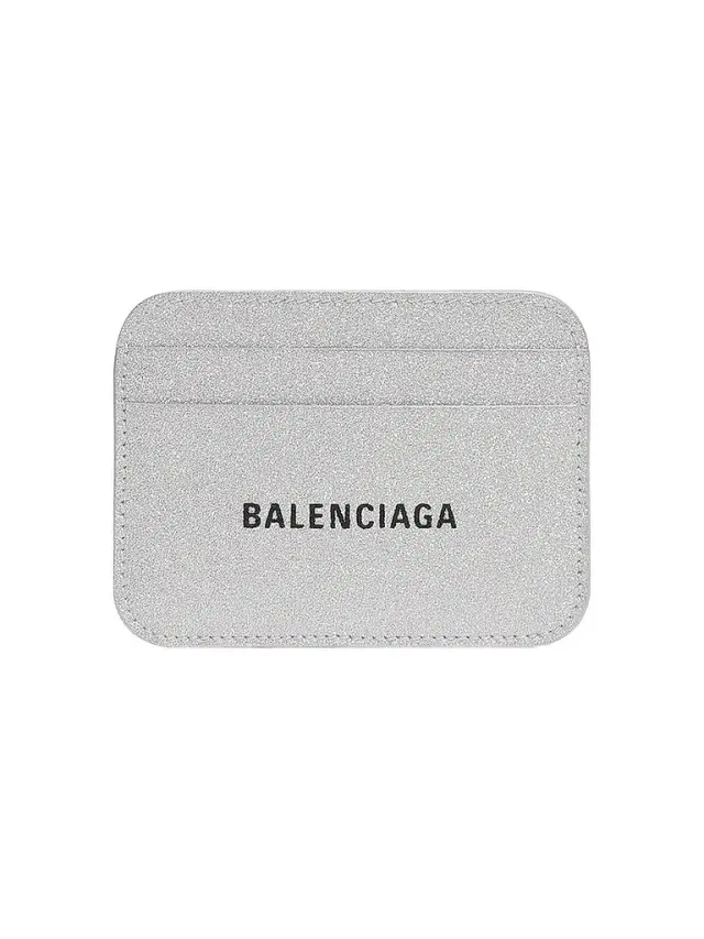 Balenciaga Women's Cash Card Holder In Sparkling Fabric - Silver Black