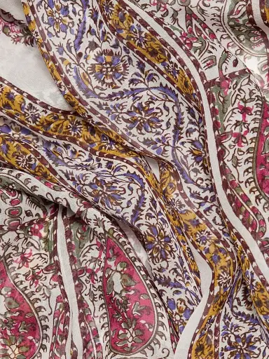 Giambattista Valli Women's Paisley Silk Blouse - Ivory Multi - Size 12 | Thumbnail 8 Giambattista Valli Women's Paisley Silk Blouse - Ivory Multi - Size 12 | Thumbnail 8