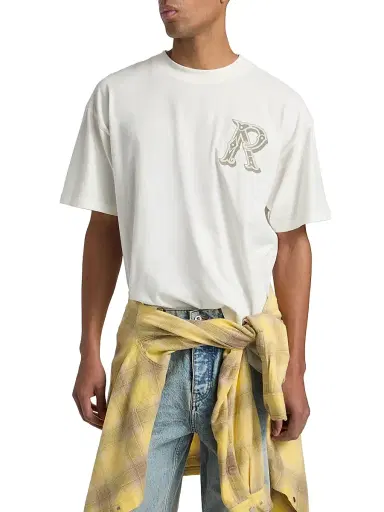 Represent Men's Western Initial Cotton T-Shirt - Flat White - Size XXL | Thumbnail 3