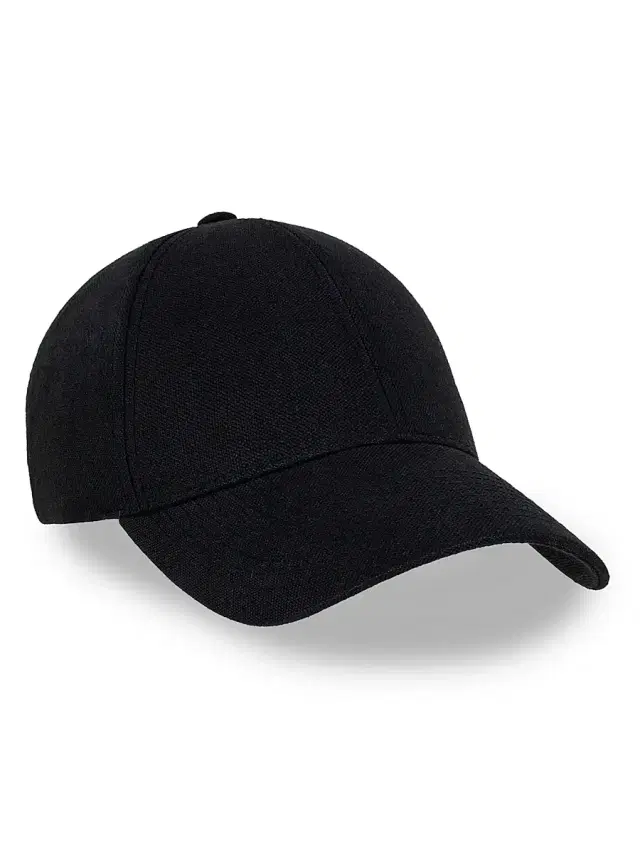 Men's Linen Baseball Hat - Licorice Black