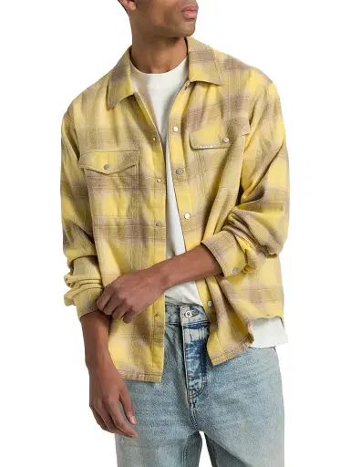 Represent Men's Vintage Cotton Flannel Shirt | Thumbnail 3 Represent Men's Vintage Cotton Flannel Shirt | Thumbnail 3
