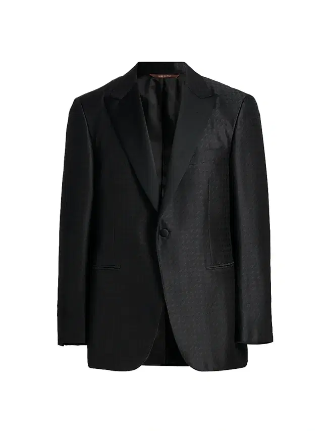 Men's Arrow-Pattern Dinner Jacket - Black