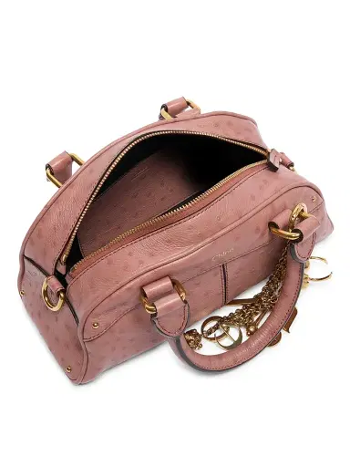 Chloé Women's Leather Bowling Bag - Nougat | Thumbnail 4 Chloé Women's Leather Bowling Bag - Nougat | Thumbnail 4