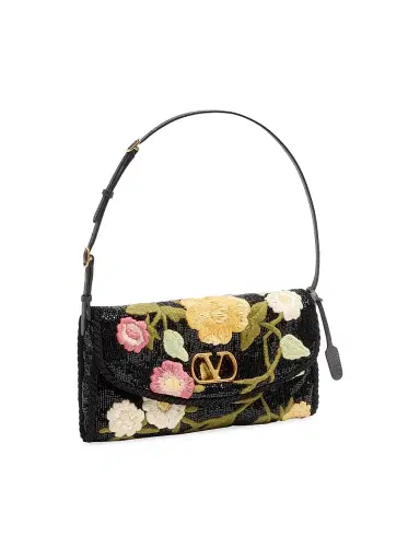 Valentino Garavani Women's Devain Embroidered Shoulder Bag - Multicolored | Thumbnail 3 Valentino Garavani Women's Devain Embroidered Shoulder Bag - Multicolored | Thumbnail 3