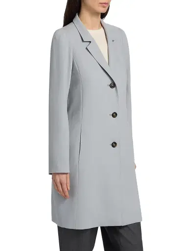 Cinzia Rocca Women's Lighweight Wool Three-Button Coat | Thumbnail 4 Cinzia Rocca Women's Lighweight Wool Three-Button Coat | Thumbnail 4