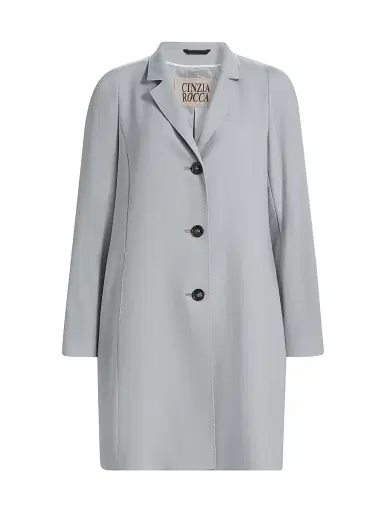 Cinzia Rocca Women's Lighweight Wool Three-Button Coat | Thumbnail 1 Cinzia Rocca Women's Lighweight Wool Three-Button Coat | Thumbnail 1