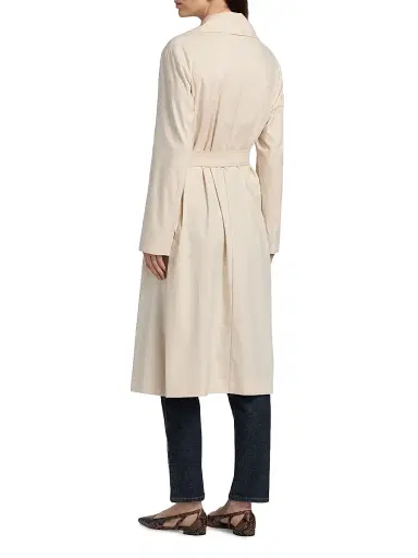 Cinzia Rocca Women's Wrap Cotton-Blend Trench Coat | Thumbnail 5