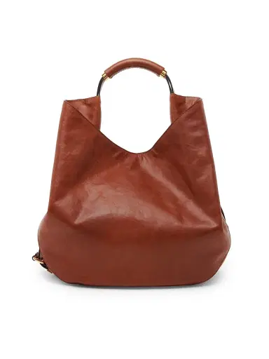 MOSCHINO Women's Handle Me Leather Hobo Bag - Hide | Thumbnail 1 MOSCHINO Women's Handle Me Leather Hobo Bag - Hide | Thumbnail 1