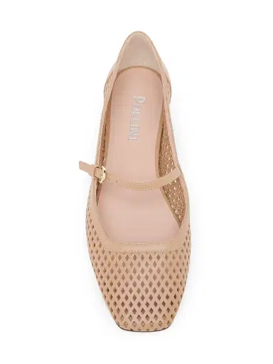 Pollini Women's Nina Leather Ballet Flats - Sand - Size 10 | Thumbnail 4 Pollini Women's Nina Leather Ballet Flats - Sand - Size 10 | Thumbnail 4