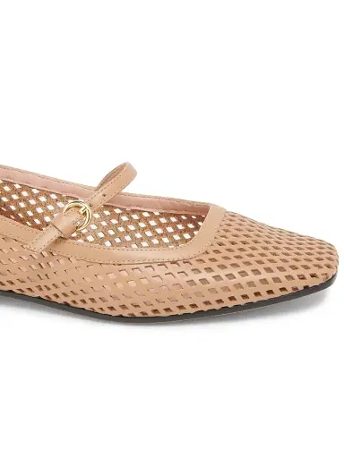 Pollini Women's Nina Leather Ballet Flats - Sand - Size 10 | Thumbnail 5 Pollini Women's Nina Leather Ballet Flats - Sand - Size 10 | Thumbnail 5
