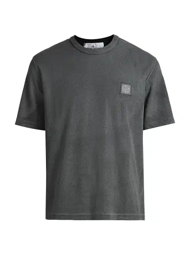 Stone Island Men's Cotton Crewneck T-Shirt - Black | Thumbnail 1
