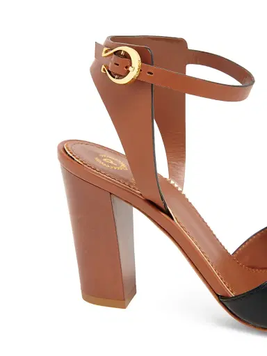 Pollini Women's Rider 90MM Two-Tone Leather Sandals | Thumbnail 5 Pollini Women's Rider 90MM Two-Tone Leather Sandals | Thumbnail 5
