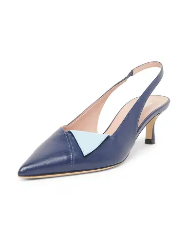 Pollini Women's Onda 55MM Leather Slingblack Pumps - Blue Water Colour - Size 8 | Thumbnail 2 Pollini Women's Onda 55MM Leather Slingblack Pumps - Blue Water Colour - Size 8 | Thumbnail 2