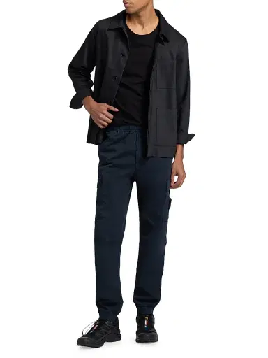 Stone Island Men's Stretch Cotton Cargo Pants - Navy Blue - Size 38 | Thumbnail 2