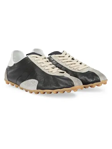 Maison Margiela Men's Sprinter Leather Low-Top Sneakers - Black White - Size 13 | Thumbnail 2 Maison Margiela Men's Sprinter Leather Low-Top Sneakers - Black White - Size 13 | Thumbnail 2