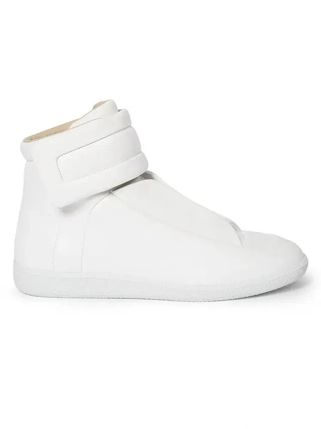 Maison Margiela Women's Future Mid-Top Leather Sneakers - White