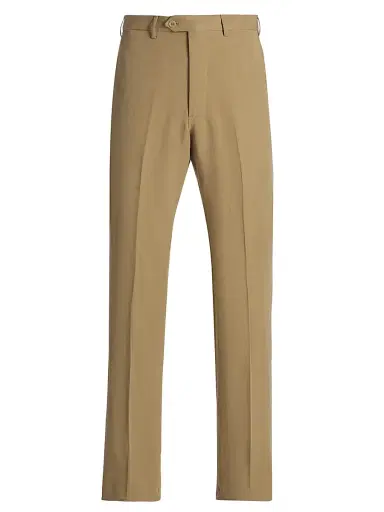 Emporio Armani Men's Slim-Straight Trousers - Tan - Size 42 | Thumbnail 1