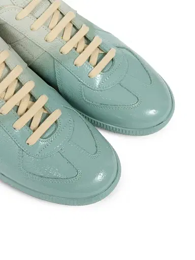 Maison Margiela Men's Replica Leather Low-Top Sneakers - Foggy | Thumbnail 4 Maison Margiela Men's Replica Leather Low-Top Sneakers - Foggy | Thumbnail 4