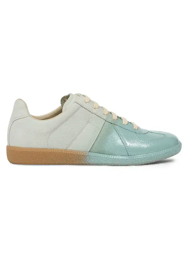 Maison Margiela Men's Replica Leather Low-Top Sneakers - Foggy