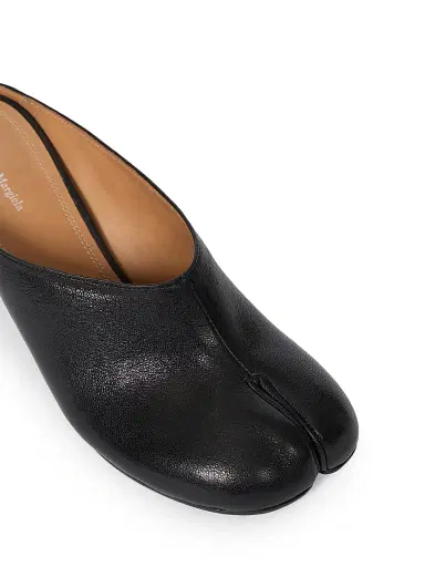 Maison Margiela Women's Tabi 60MM Leather Mules - Black | Thumbnail 5 Maison Margiela Women's Tabi 60MM Leather Mules - Black | Thumbnail 5